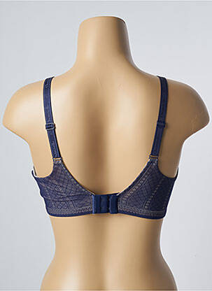 Soutien-gorge effet matière satinée haut soutien-gorge moulé bleu CHANTELLE femme