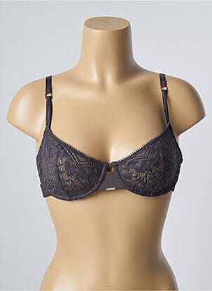 Soutien-gorge effet matière satinée haut soutien-gorge emboitant gris CHANTELLE femme