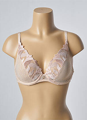 Soutien-gorge effet matière satinée haut soutien-gorge emboitant rose CHANTELLE femme