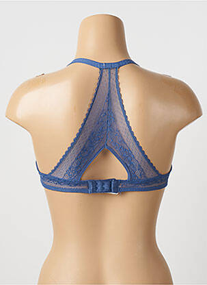 Soutien-gorge effet matière satinée haut soutien-gorge moulé bleu PASSIONATA femme