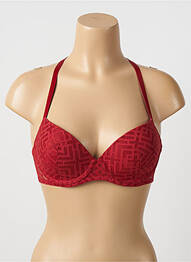 Soutien-gorge effet matière satinée haut soutien-gorge moulé rouge PASSIONATA femme