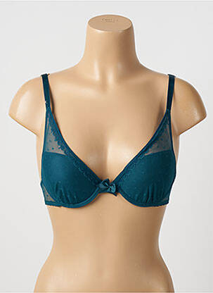 Soutien-gorge effet matière satinée haut soutien-gorge push-up vert PASSIONATA femme