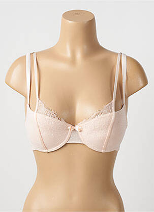 Soutien-gorge effet matière satinée haut soutien-gorge avec mousse de rembourrage amovible rose PASSIONATA femme
