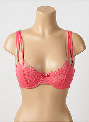 Soutien-gorge effet matière satinée haut soutien-gorge avec mousse de rembourrage amovible rose PASSIONATA femme