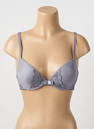Soutien-gorge effet matière satinée haut soutien-gorge push-up gris PASSIONATA femme
