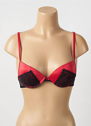 Soutien-gorge effet matière satinée haut soutien-gorge push-up rouge PASSIONATA femme