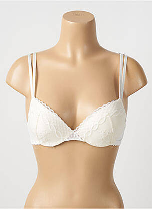 Soutien-gorge effet matière satinée haut soutien-gorge push-up blanc PASSIONATA femme