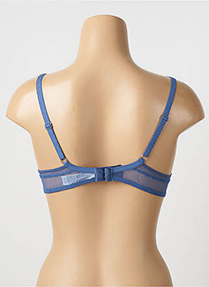 Soutien-gorge effet matière satinée haut soutien-gorge push-up bleu PASSIONATA femme