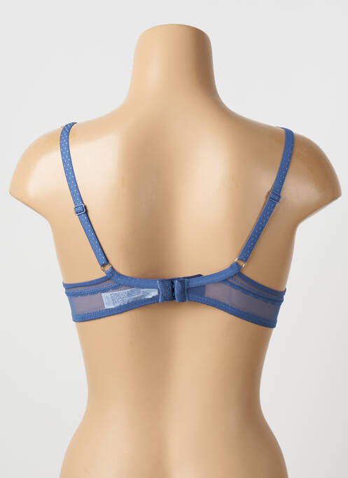 Soutien-gorge effet matière satinée haut soutien-gorge push-up bleu PASSIONATA femme