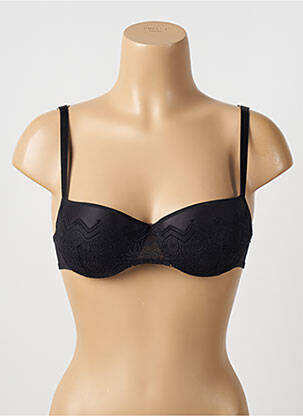 Soutien-gorge effet matière satinée haut soutien-gorge balconnet noir PASSIONATA femme