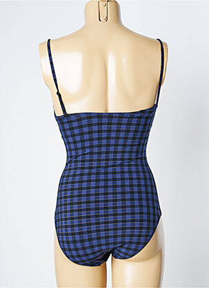 Maillot de bain 1 pièce bretelles élastiquées amovibles haut soutien-gorge avec mousse de rembourrage amovible bleu SIMONE PERELE femme
