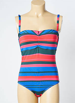 Maillot de bain 1 pièce bretelles élastiquées amovibles haut bandeau bleu SIMONE PERELE femme