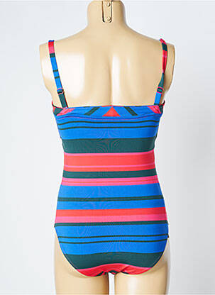 Maillot de bain 1 pièce bretelles élastiquées amovibles haut bandeau bleu SIMONE PERELE femme