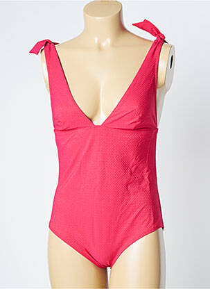 Maillot de bain 1 pièce stretch haut triangles rose SIMONE PERELE femme