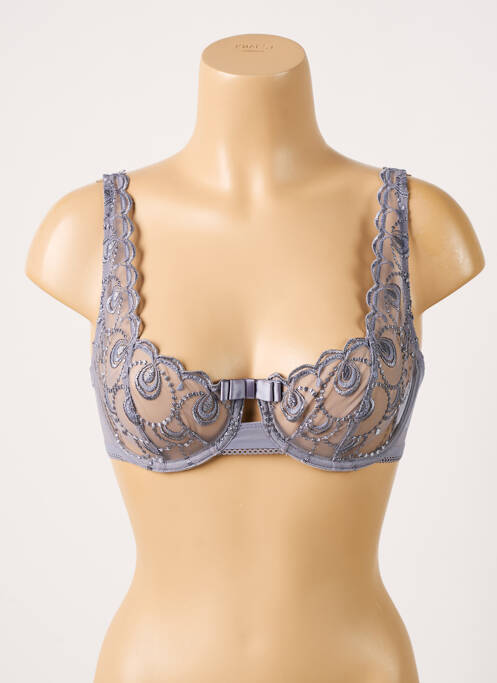 Soutien-gorge tissage dentelle haut soutien-gorge emboitant gris PASSIONATA femme