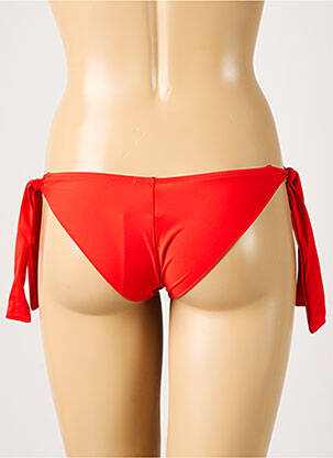 Bas de maillot de bain micro fibres bikini rouge ANTIGEL femme