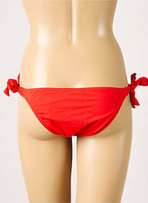 Bas de maillot de bain imprimé fantaisie bikini rouge ANTIGEL femme