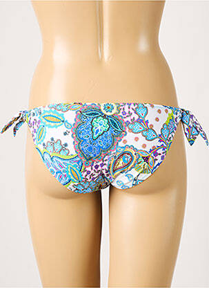 Bas de maillot de bain micro fibres bikini bleu ANTIGEL femme
