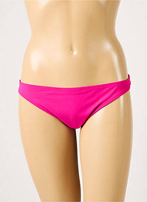 Bas de maillot de bain tissage satiné culotte rose ANTIGEL femme