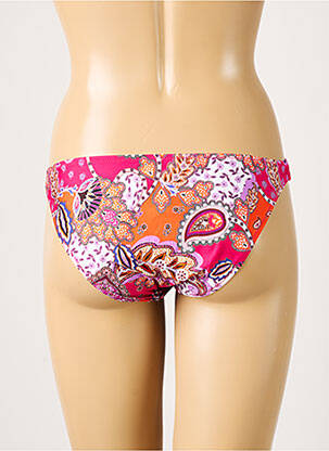 Bas de maillot de bain tissage satiné culotte rose ANTIGEL femme