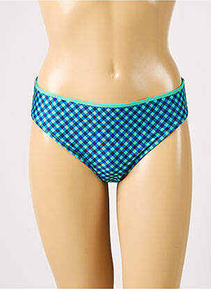 Bas de maillot de bain tissage satiné culotte vert ANTIGEL femme