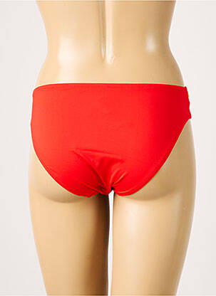 Bas de maillot de bain tissage satiné culotte rouge ANTIGEL femme