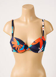 Haut de maillot de bain stretch haut soutien-gorge moulé bleu SIMONE PERELE femme