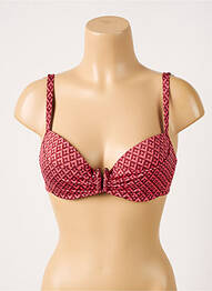 Haut de maillot de bain stretch haut soutien-gorge moulé rose SIMONE PERELE femme