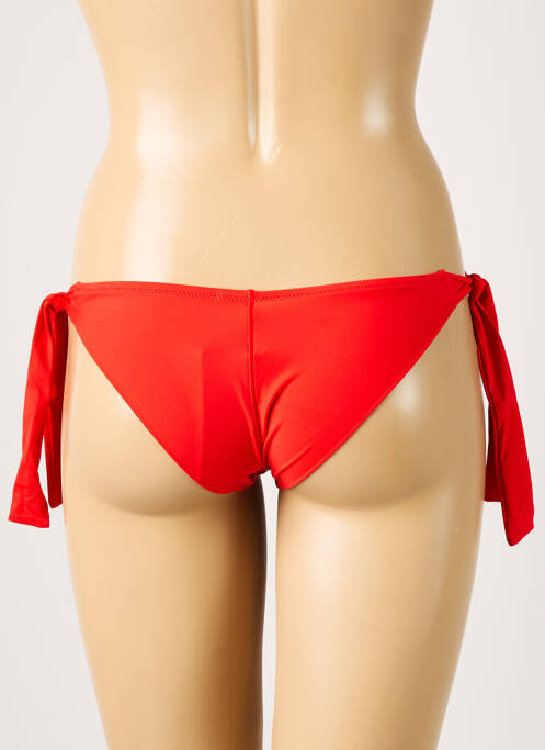 Bas de maillot de bain micro fibres bikini rouge ANTIGEL femme
