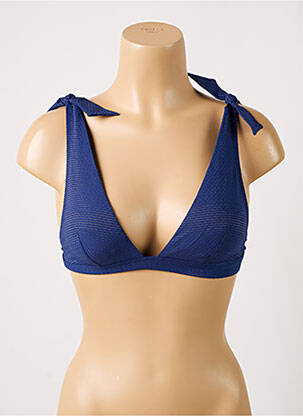 Haut de maillot de bain stretch haut soutien-gorge avec mousse de rembourrage amovible bleu SIMONE PERELE femme
