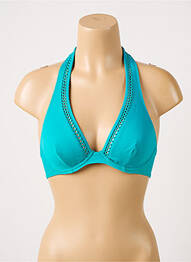Haut de maillot de bain stretch haut soutien-gorge emboitant bleu SIMONE PERELE femme