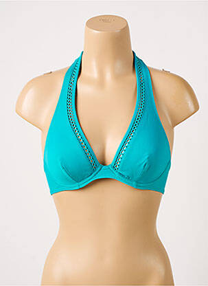 Haut de maillot de bain stretch haut soutien-gorge emboitant bleu SIMONE PERELE femme