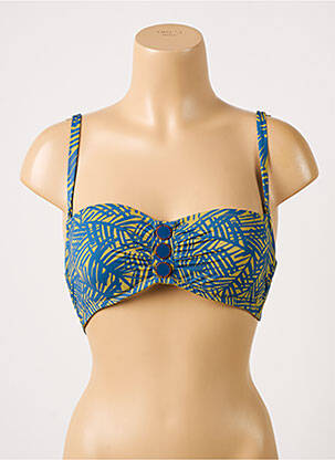Haut de maillot de bain stretch haut soutien-gorge balconnet bleu SIMONE PERELE femme