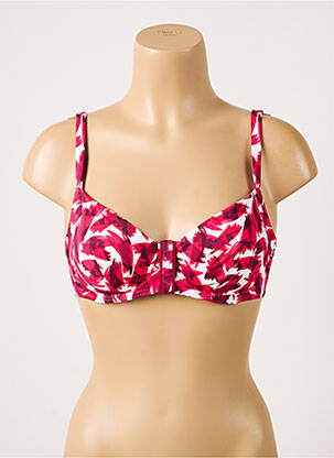 Haut de maillot de bain stretch haut soutien-gorge emboitant rouge SIMONE PERELE femme