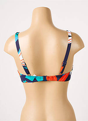 Haut de maillot de bain stretch haut soutien-gorge emboitant bleu SIMONE PERELE femme