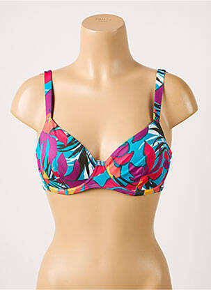 Haut de maillot de bain stretch haut soutien-gorge emboitant violet SIMONE PERELE femme