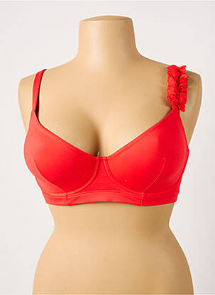 Haut de maillot de bain stretch haut soutien-gorge emboitant orange SIMONE PERELE femme