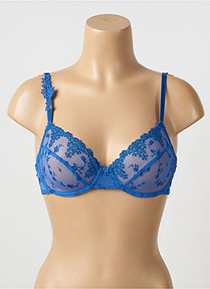 Soutien-gorge effet matière satinée haut soutien-gorge emboitant bleu PASSIONATA femme