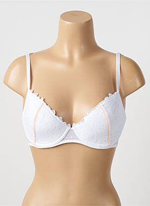 Soutien-gorge effet matière satinée haut soutien-gorge moulé blanc PASSIONATA femme