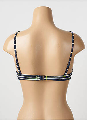 Haut de maillot de bain stretch haut bandeau bleu CHERRY BEACH femme