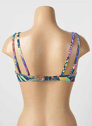 Haut de maillot de bain stretch haut soutien-gorge moulé bleu CHERRY BEACH femme