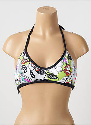 Haut de maillot de bain stretch blanc CHERRY BEACH femme