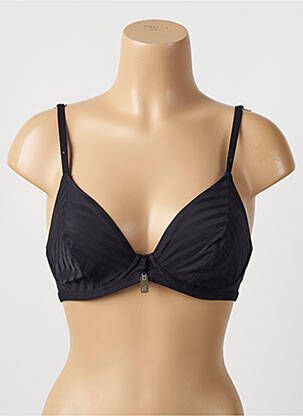 Haut de maillot de bain stretch haut soutien-gorge emboitant noir CHERRY BEACH femme