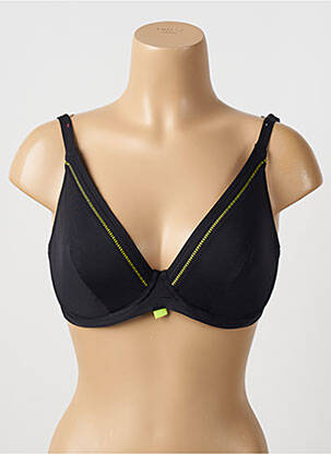 Haut de maillot de bain stretch haut soutien-gorge emboitant noir CHERRY BEACH femme
