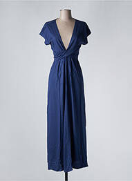 Chemise de nuit col v bleu SIMONE PERELE femme
