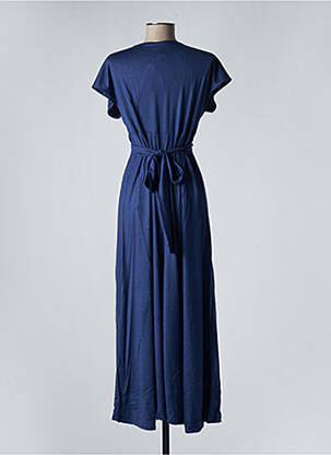 Chemise de nuit col v bleu SIMONE PERELE femme
