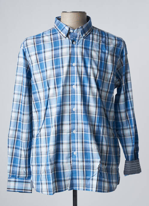 Chemise manches longues bleu DAMART pour homme