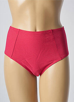 Bas de maillot de bain effet matière satinée culotte rose SIMONE PERELE femme