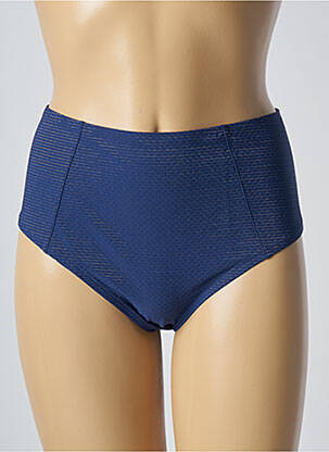 Bas de maillot de bain effet matière satinée culotte bleu SIMONE PERELE femme