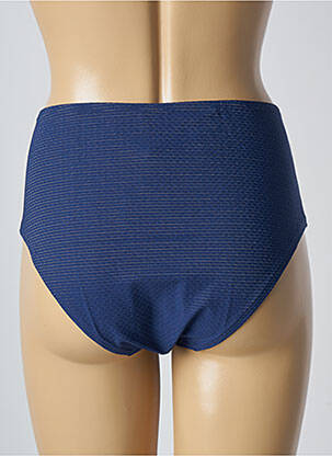 Bas de maillot de bain effet matière satinée culotte bleu SIMONE PERELE femme